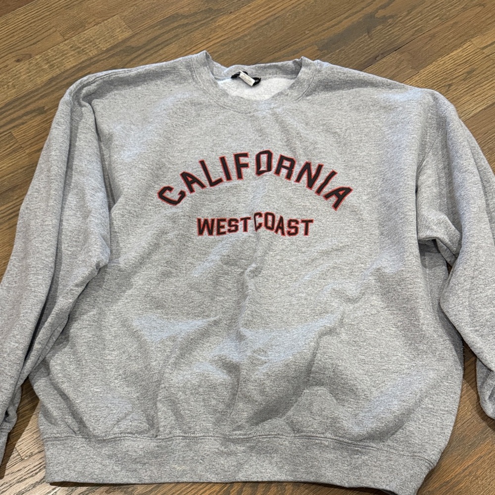 PrettyLittleThing Gray California West Coast Sweater